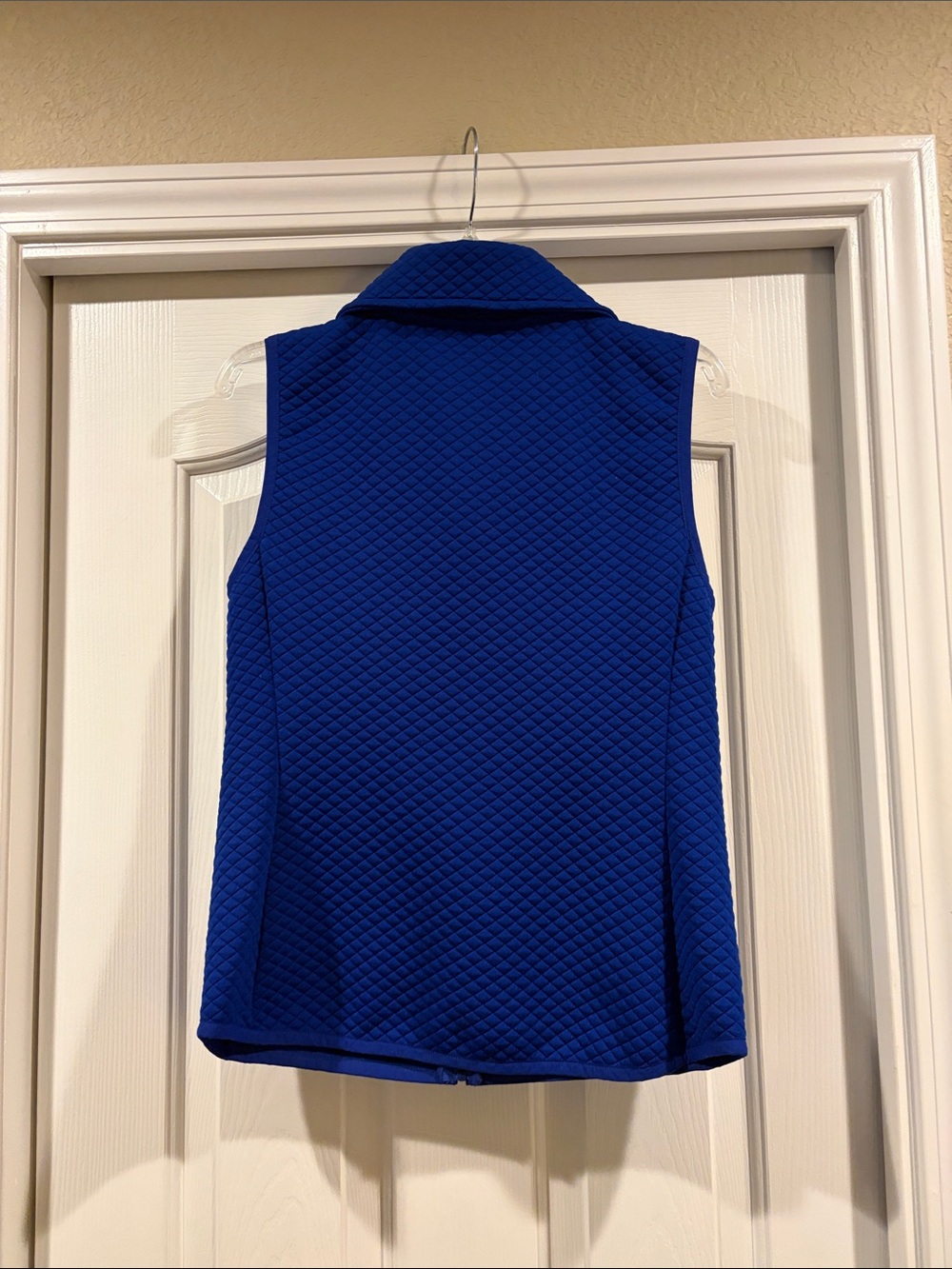 Ralph Lauren Quilted Cobalt Blue Zip Vest like new size M - Picture 5 of 5